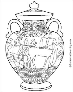 Ancient Greek Vase Coloring Pages