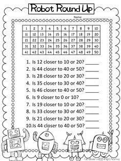 First Grade Rounding Worksheets