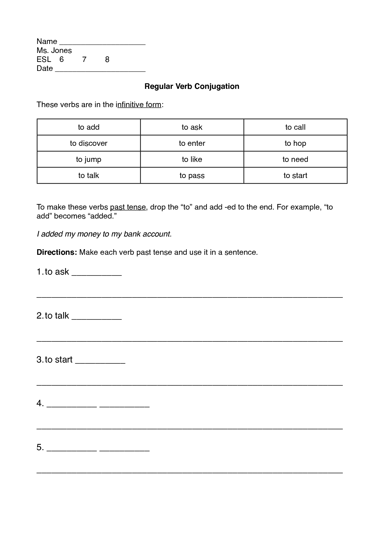 18 Past Tense Verbs Worksheets Worksheeto