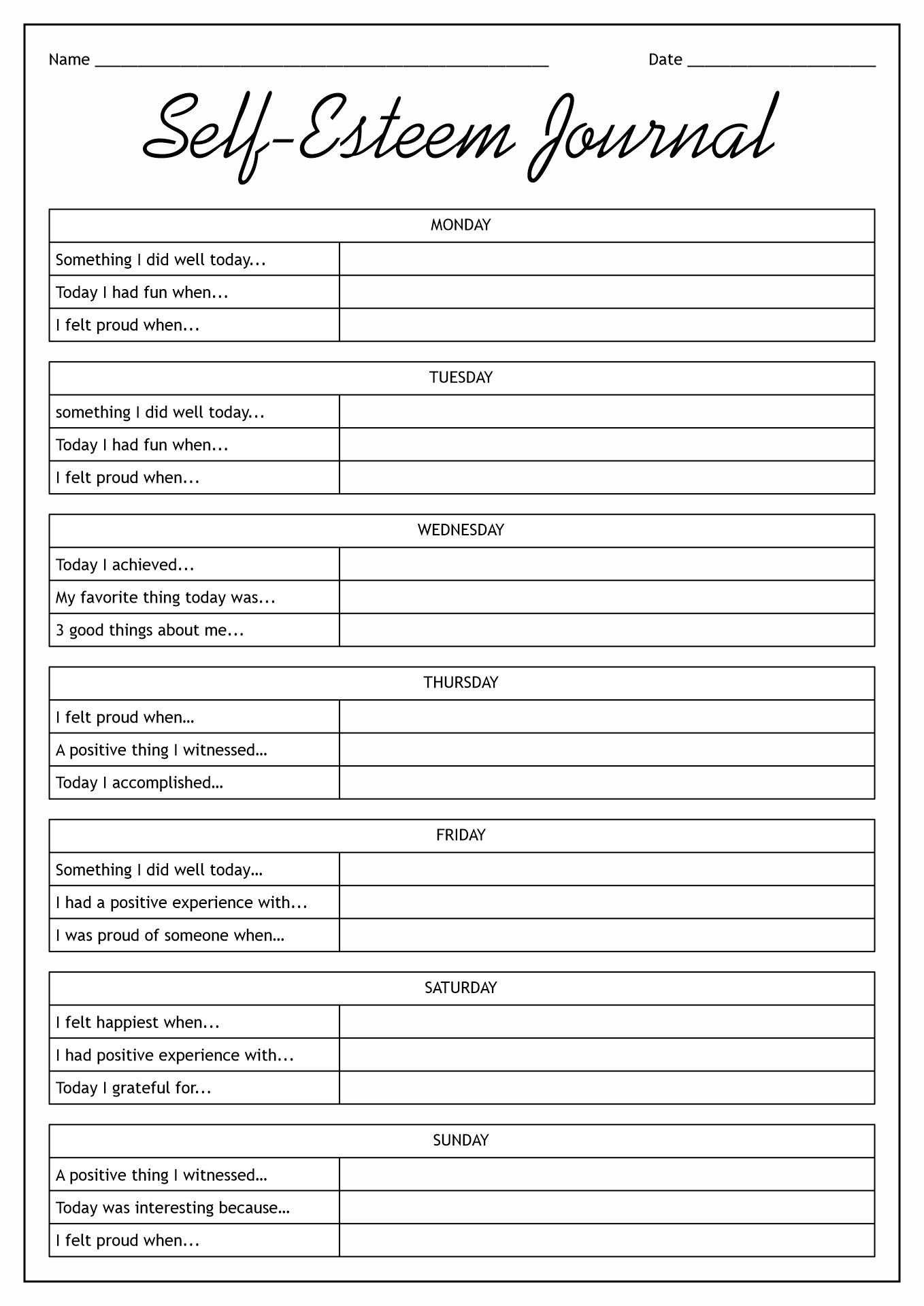 16 Positive Self Talk Worksheets Free PDF At Worksheeto