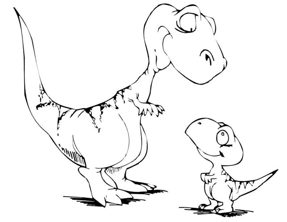 Free Printable Dinosaur Coloring Pages for Kids