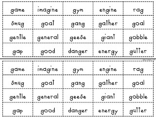 Hard G and Soft C Worksheets