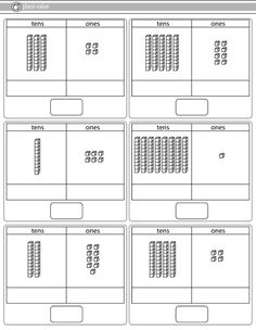 Place Value Tens Ones Worksheet