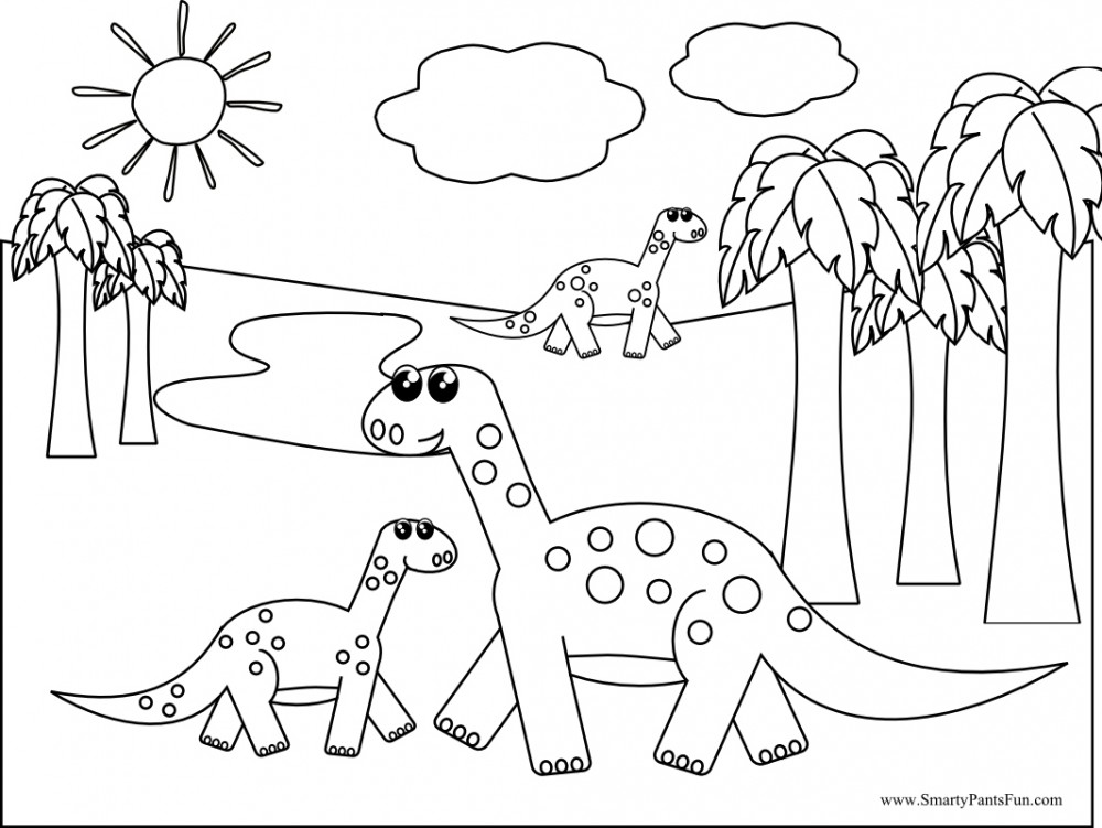 Printable Dinosaur Coloring Pages