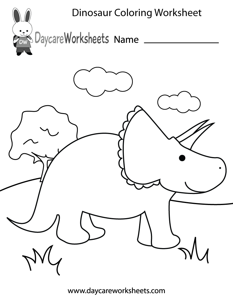 Printable Dinosaur Worksheets Preschool