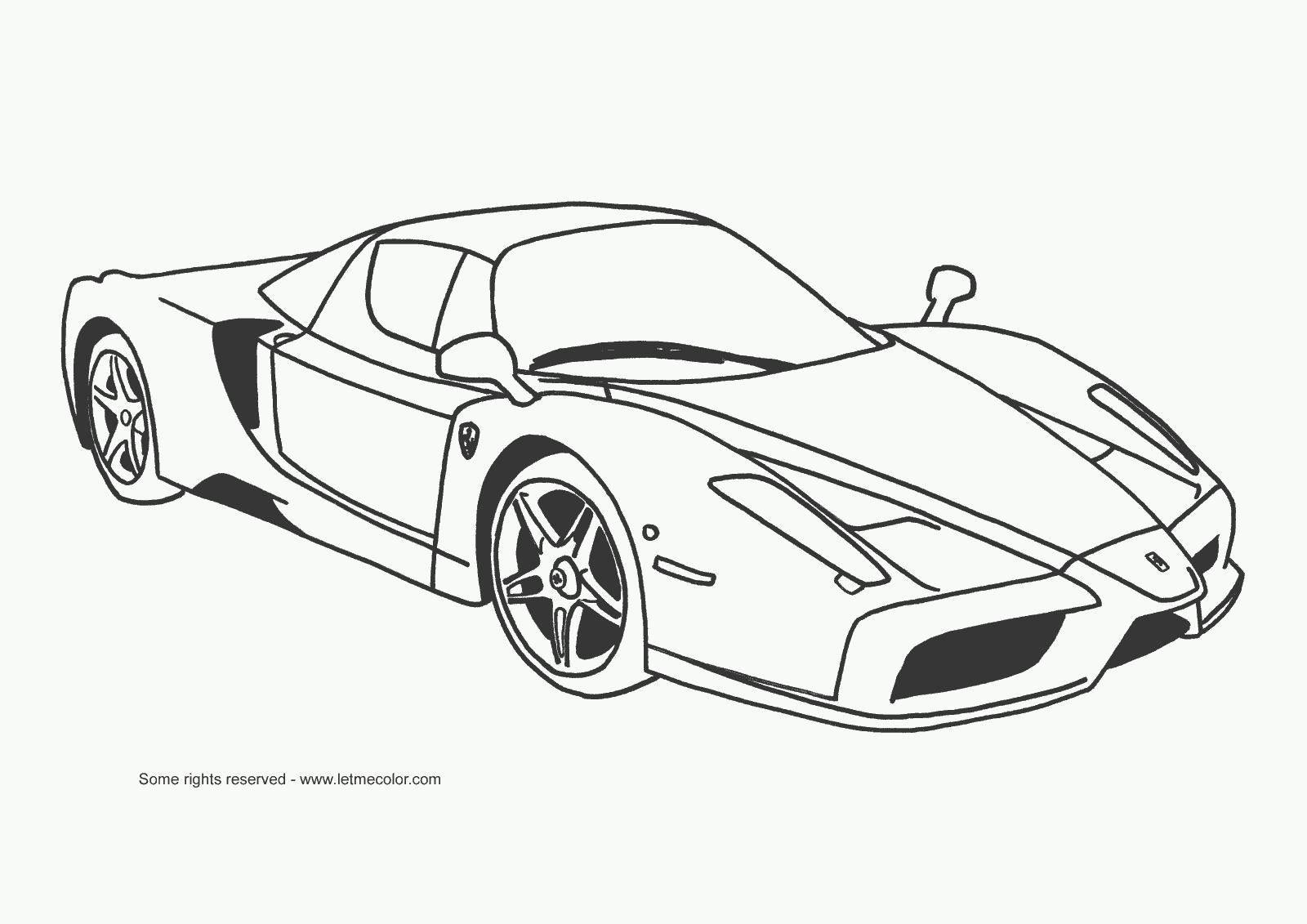 Sports Car Colouring Pages