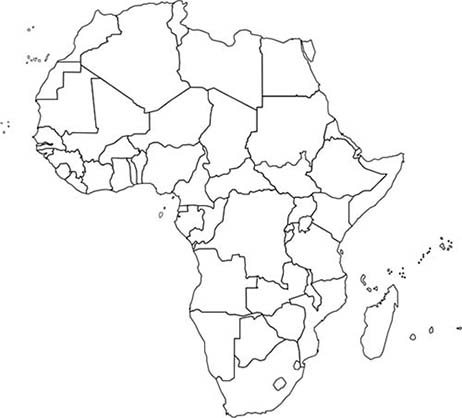 Blank Africa Map