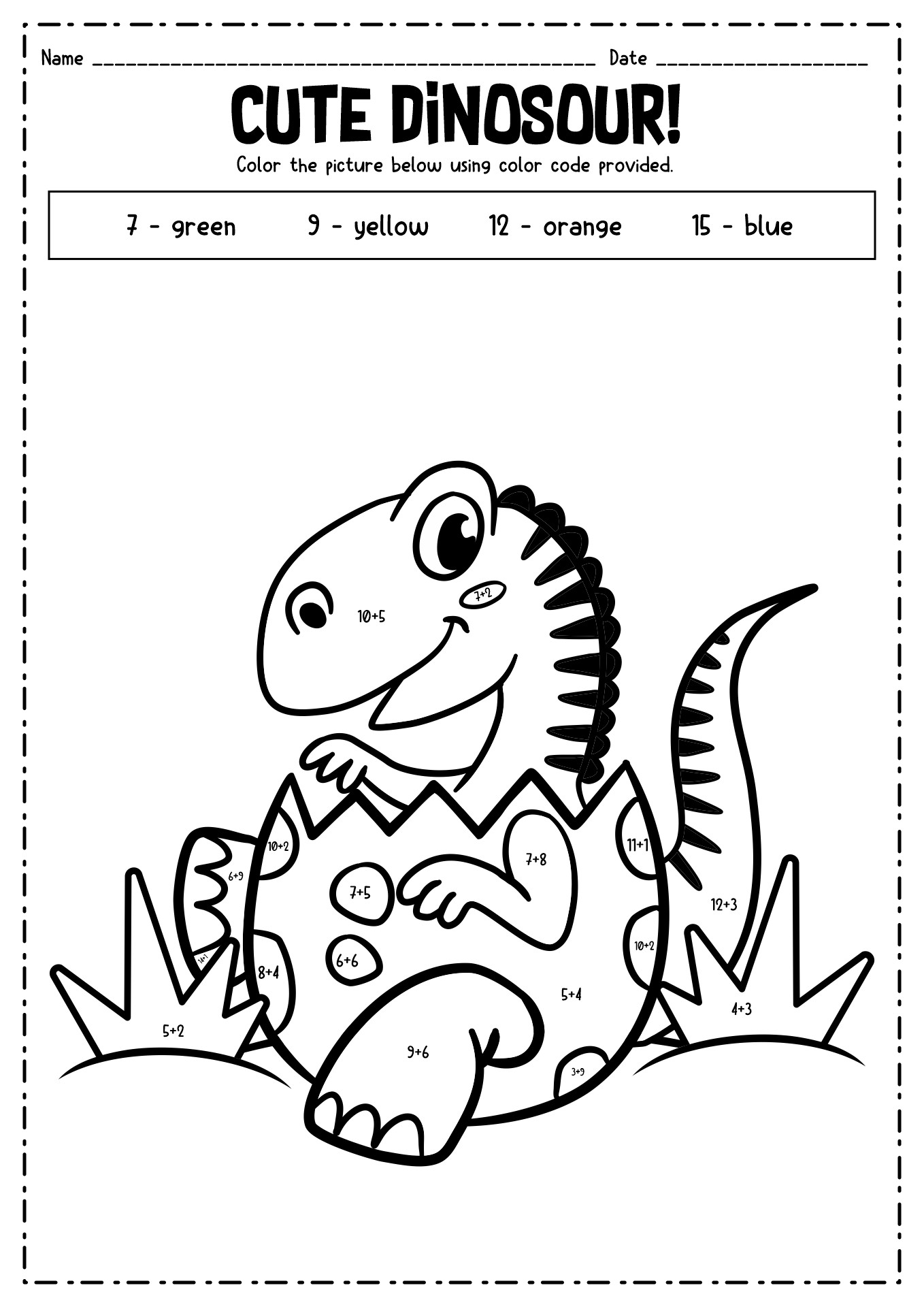 19 Best Images of Color Code Math Worksheets - Color by Code Math ...