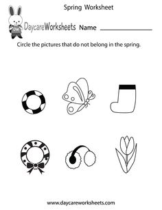 Fall Preschool Worksheets Free