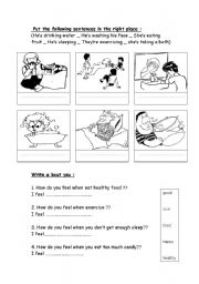 Good and Bad Habits Worksheet