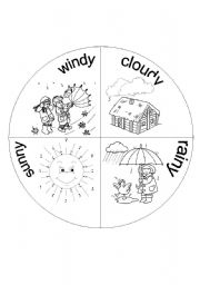 Printable Preschool Weather Wheel