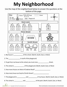 2nd Grade Map Skills Worksheets