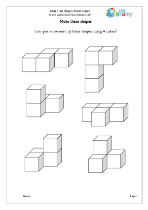 3D Shapes Worksheets