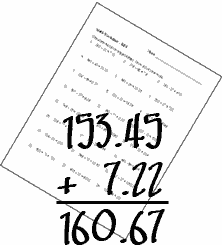 Free Printable Decimal Worksheets