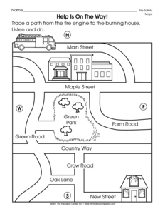 Kindergarten Map Skills Worksheets