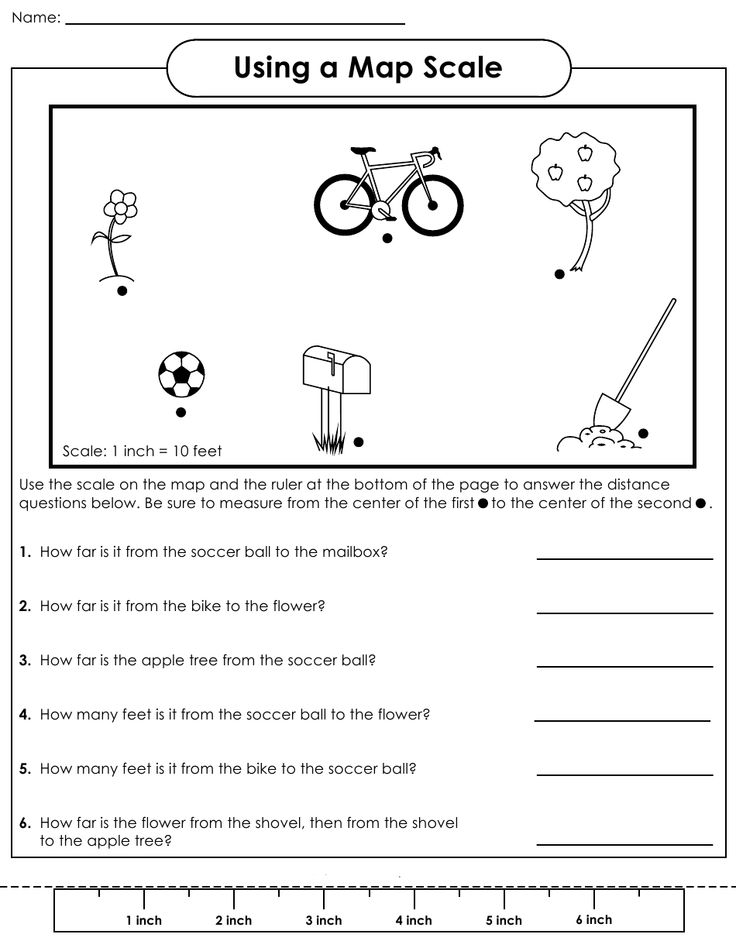 Map Scale Worksheets