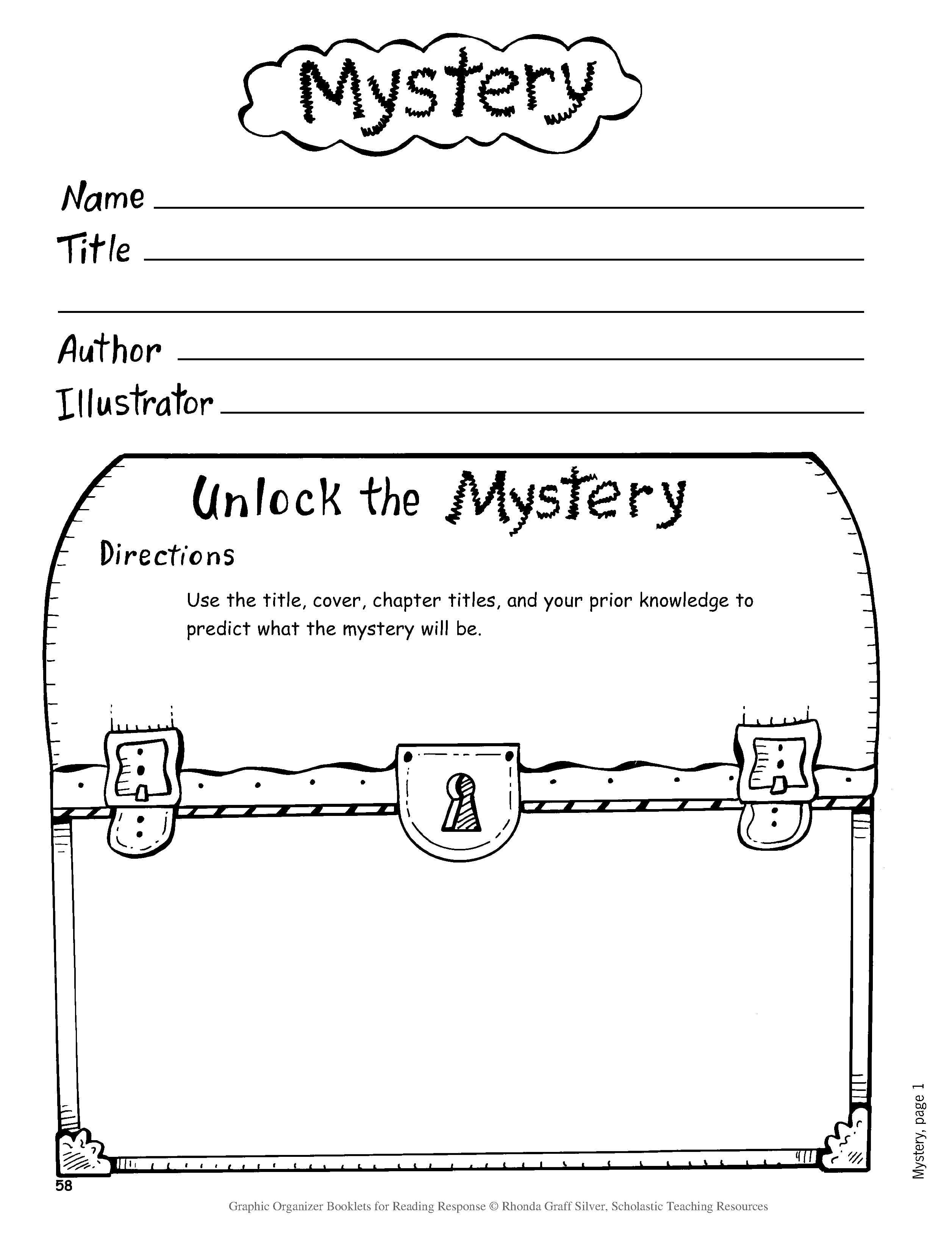 Mystery Genre Graphic Organizer