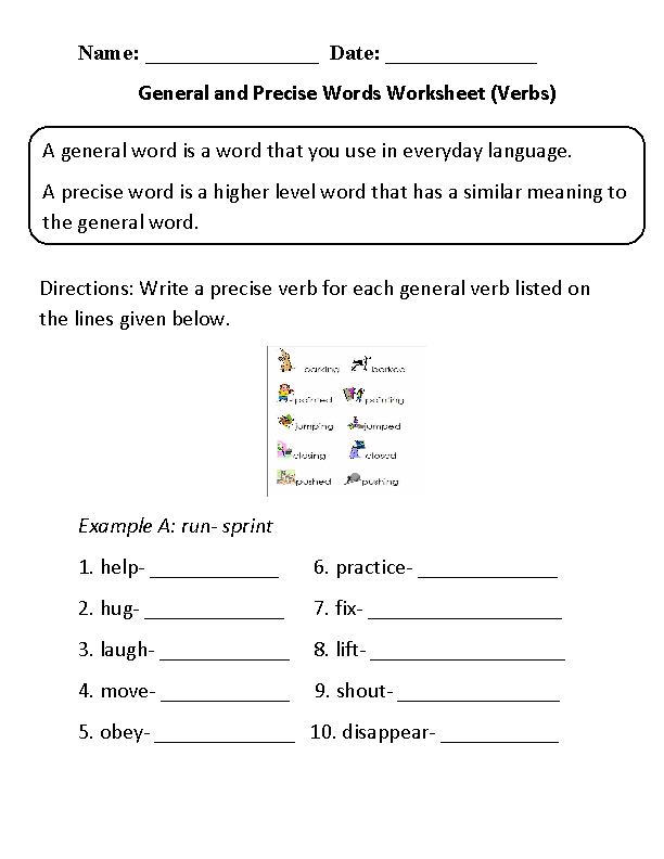 Verb Be Worksheets