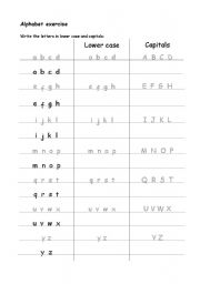 Copy Alphabet Worksheet Letter