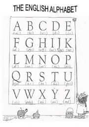 ESL English Alphabet Worksheet