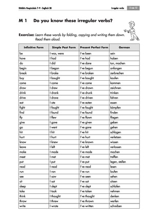 Irregular Verbs