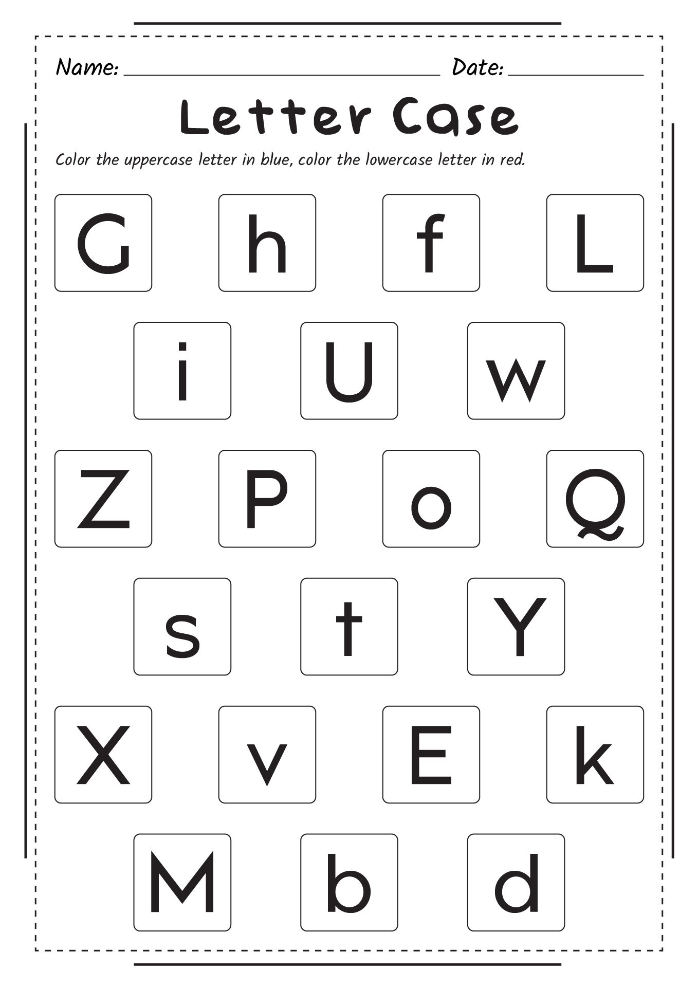 8 Blank Alphabet Handwriting Worksheets - Free PDF at worksheeto.com