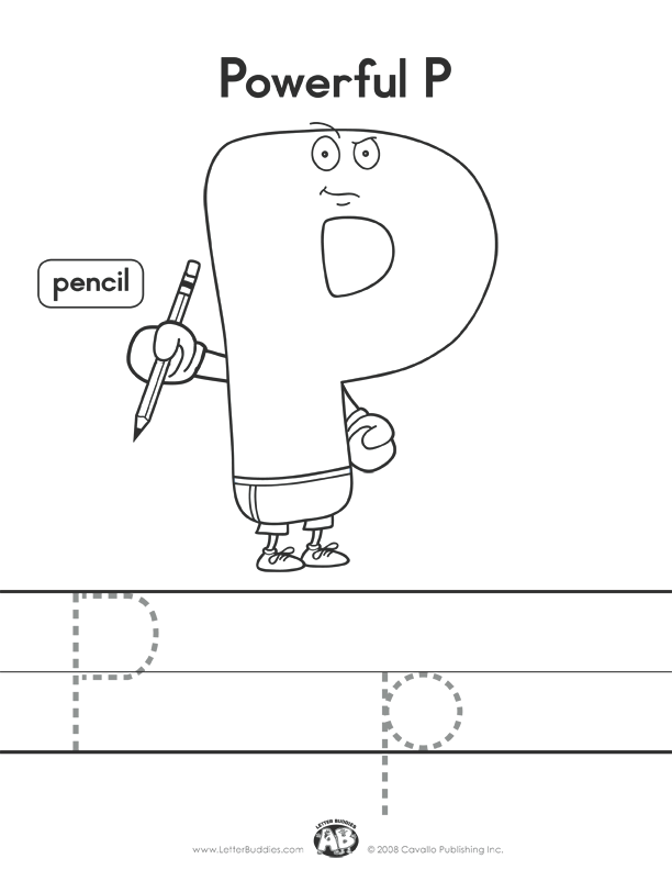 Letter P Worksheets