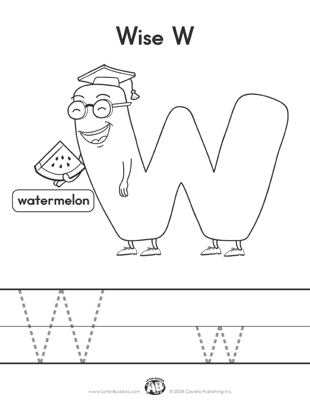 Letter W Printable Worksheets