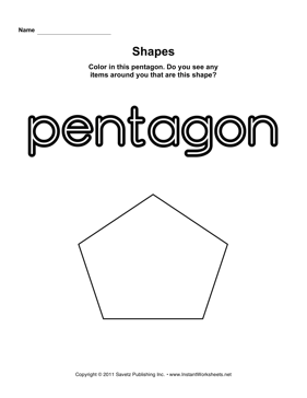 9 Best Images of Pentagon Shape Worksheets For Preschoolers - Printable ...