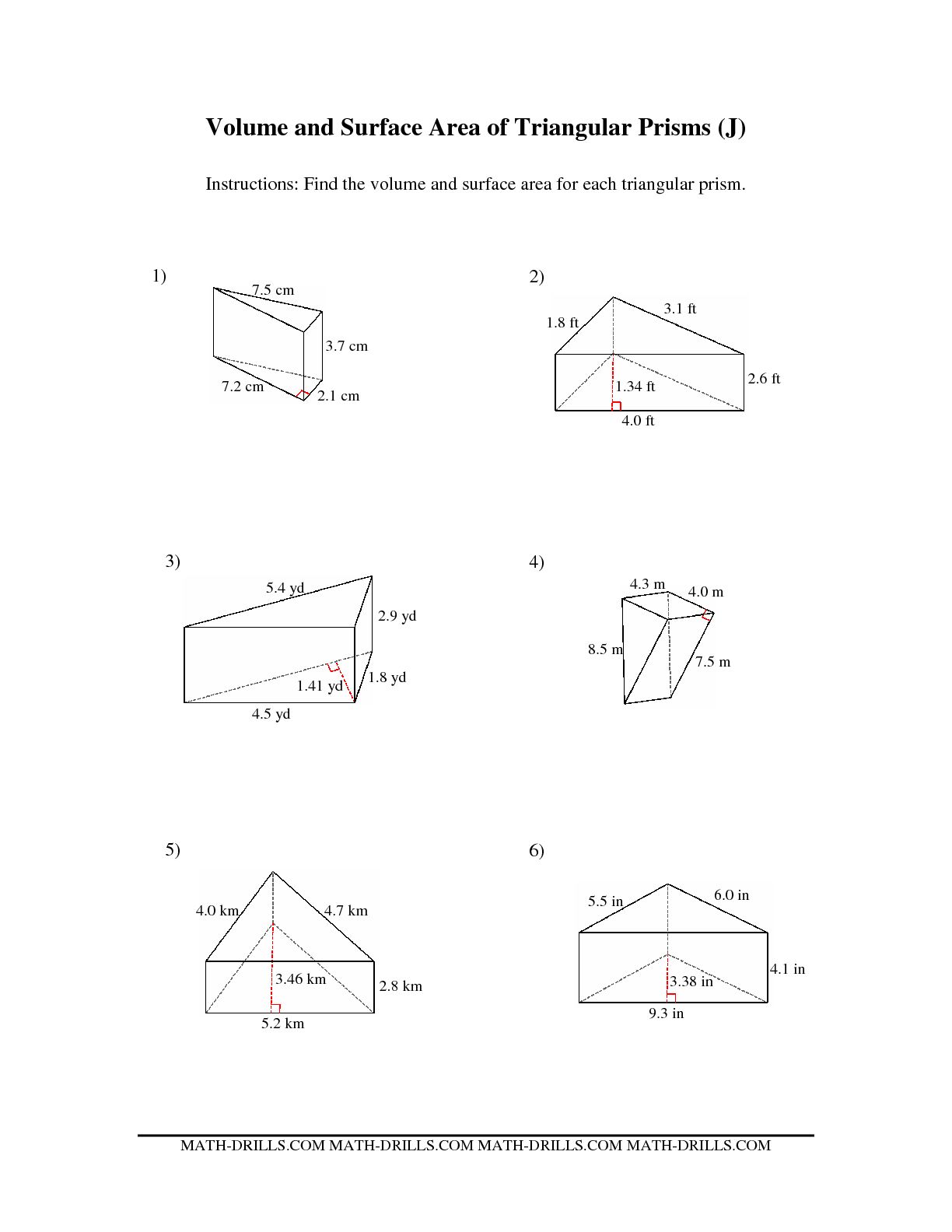 5 Volume Of Prisms Worksheet pdf Worksheeto