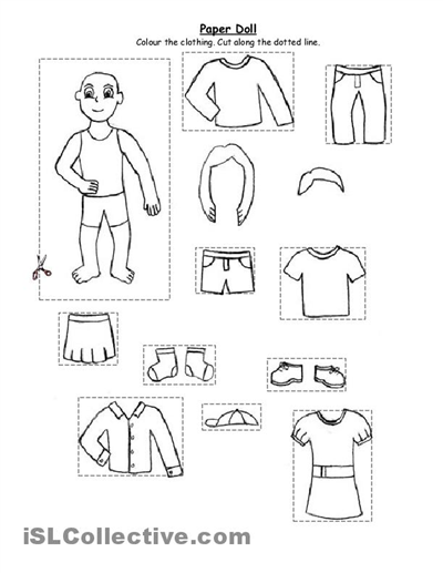 18 Best Images of Preschoolers Worksheet Identify Clothes / worksheeto.com