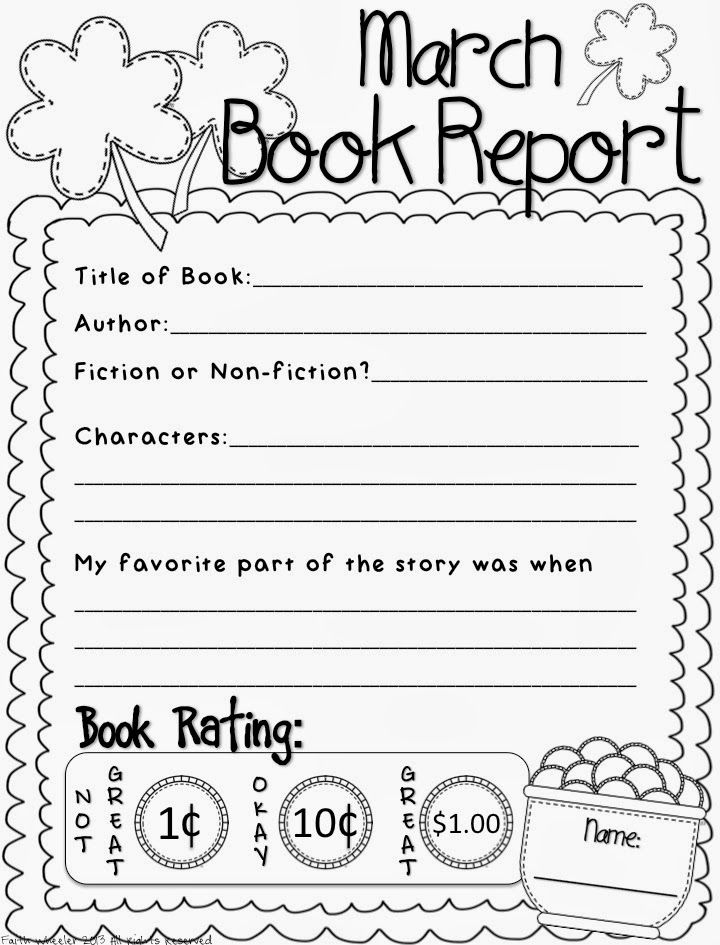 18 Fun Book Report Worksheets Worksheeto