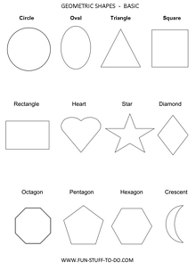 2D Shapes Worksheets