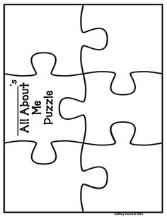 All About Me Puzzle First Days of School