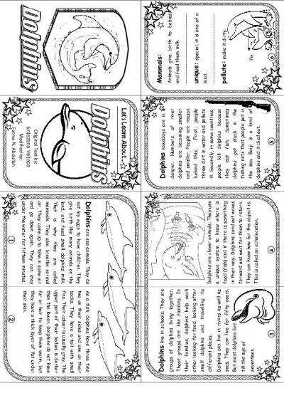 Dolphin Printable Worksheets