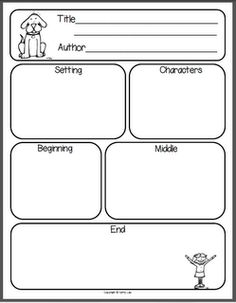 First Grade Story Map Graphic Organizer