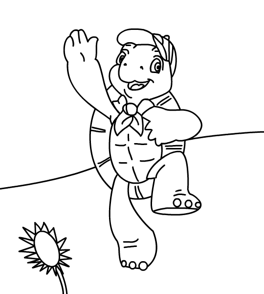 Franklin Turtle Coloring Pages