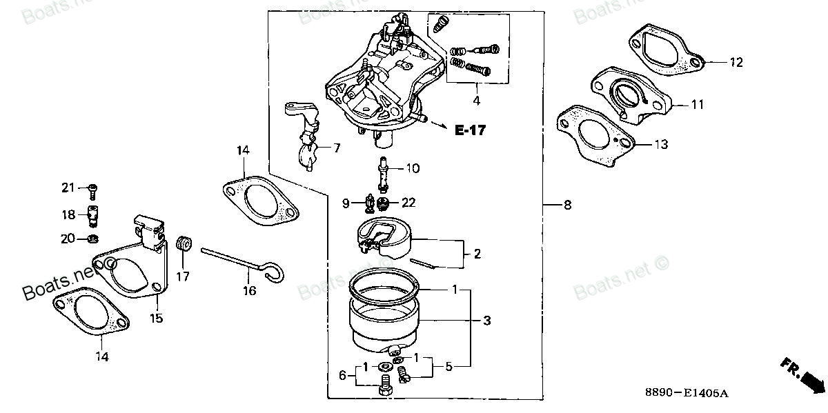 Honda Small Engine Carburetor Diagram