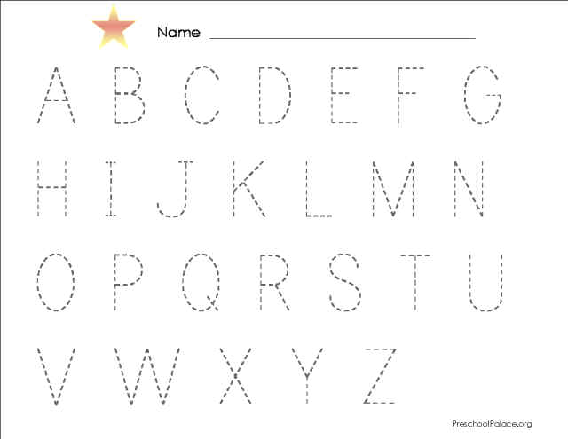 Lower Case Alphabet Letter Tracing Worksheets