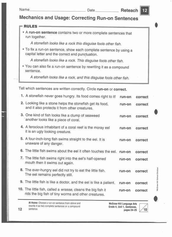 4th Grade Grammar Worksheets