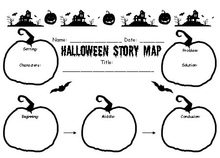 Halloween Story Map Printable