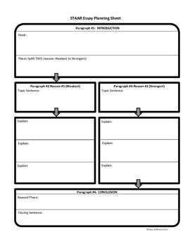 STAAR Persuasive Essay-Writing Planning Sheet