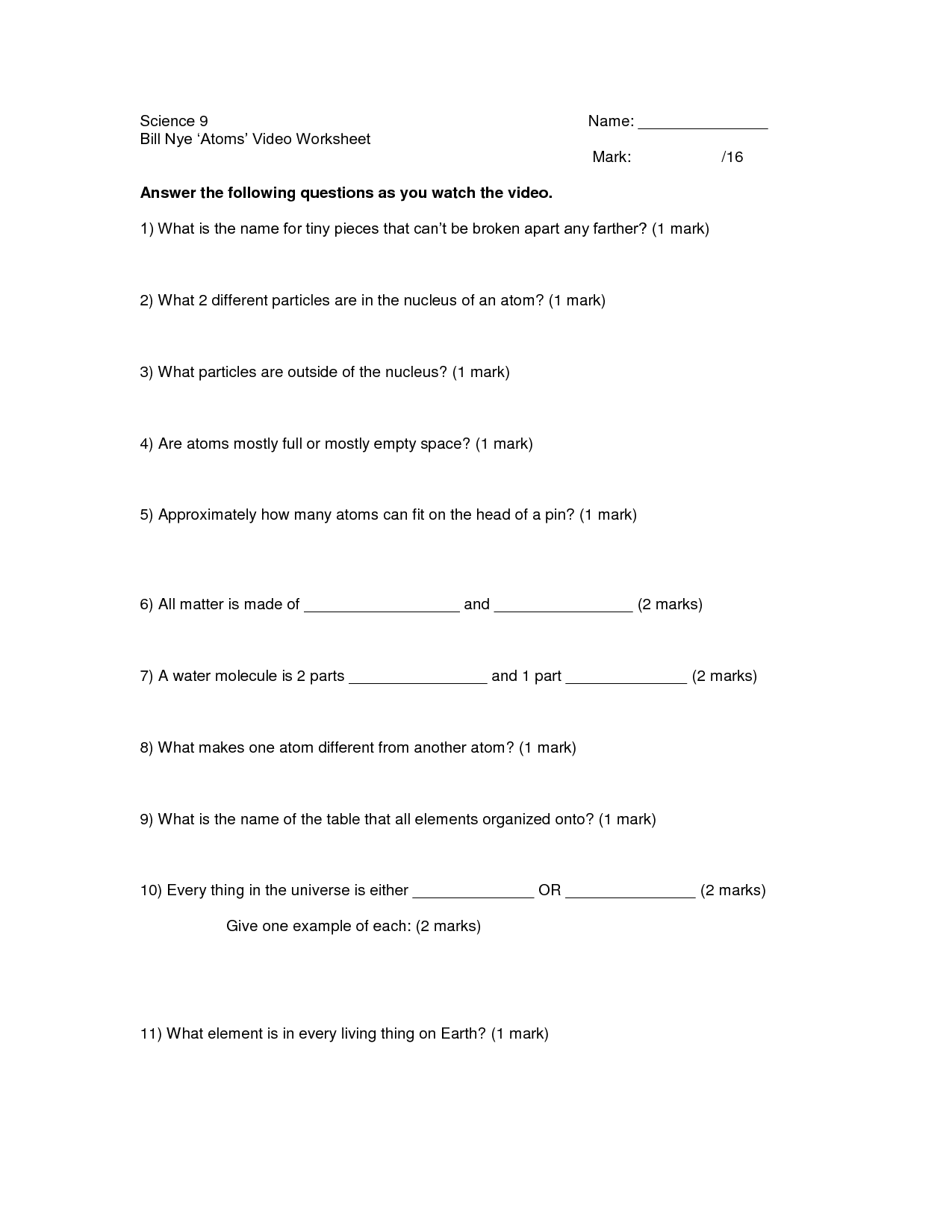 14 Bill Nye Gravity Worksheet Answers Worksheeto