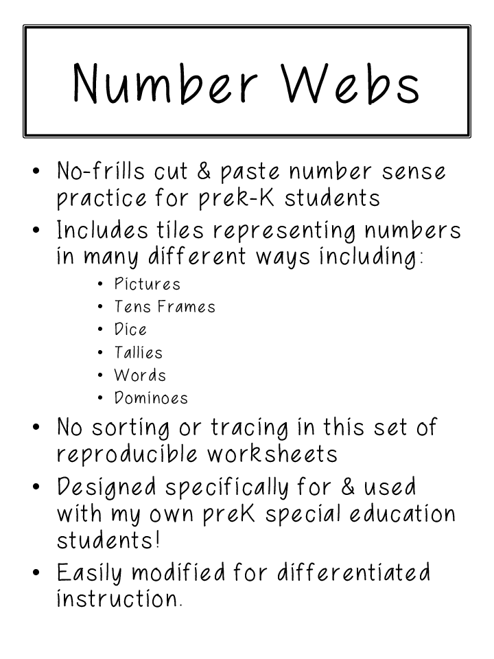 Cut and Paste Numbers to 20 Worksheets