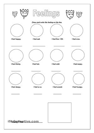 Free Printable Feelings Worksheet