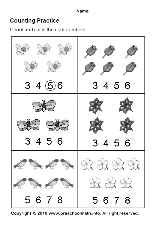 13 Counting And Matching Numbers Worksheets Worksheeto