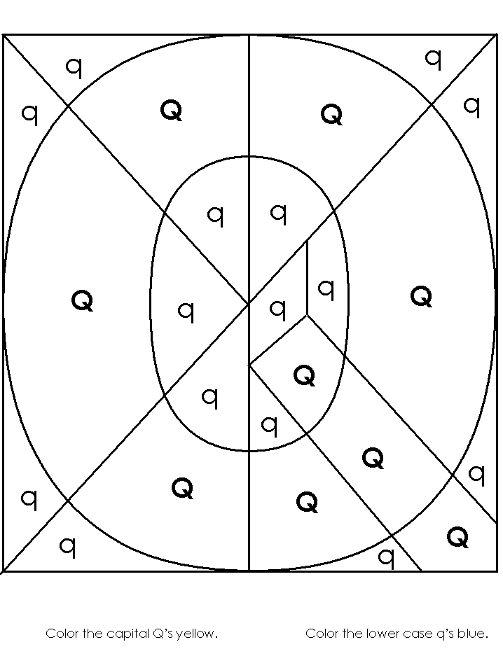 Letter Q Coloring Worksheet