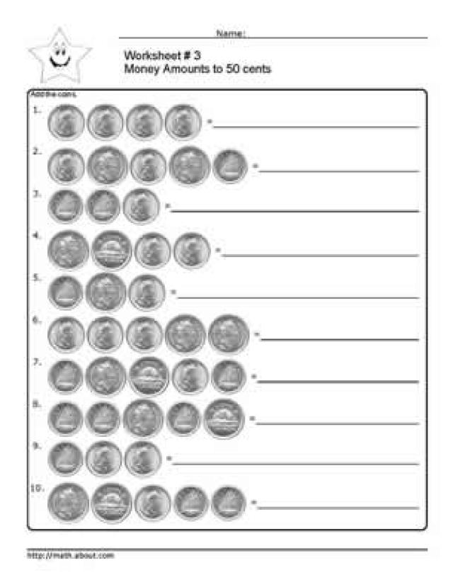 Printable Money Worksheets 2nd Grade