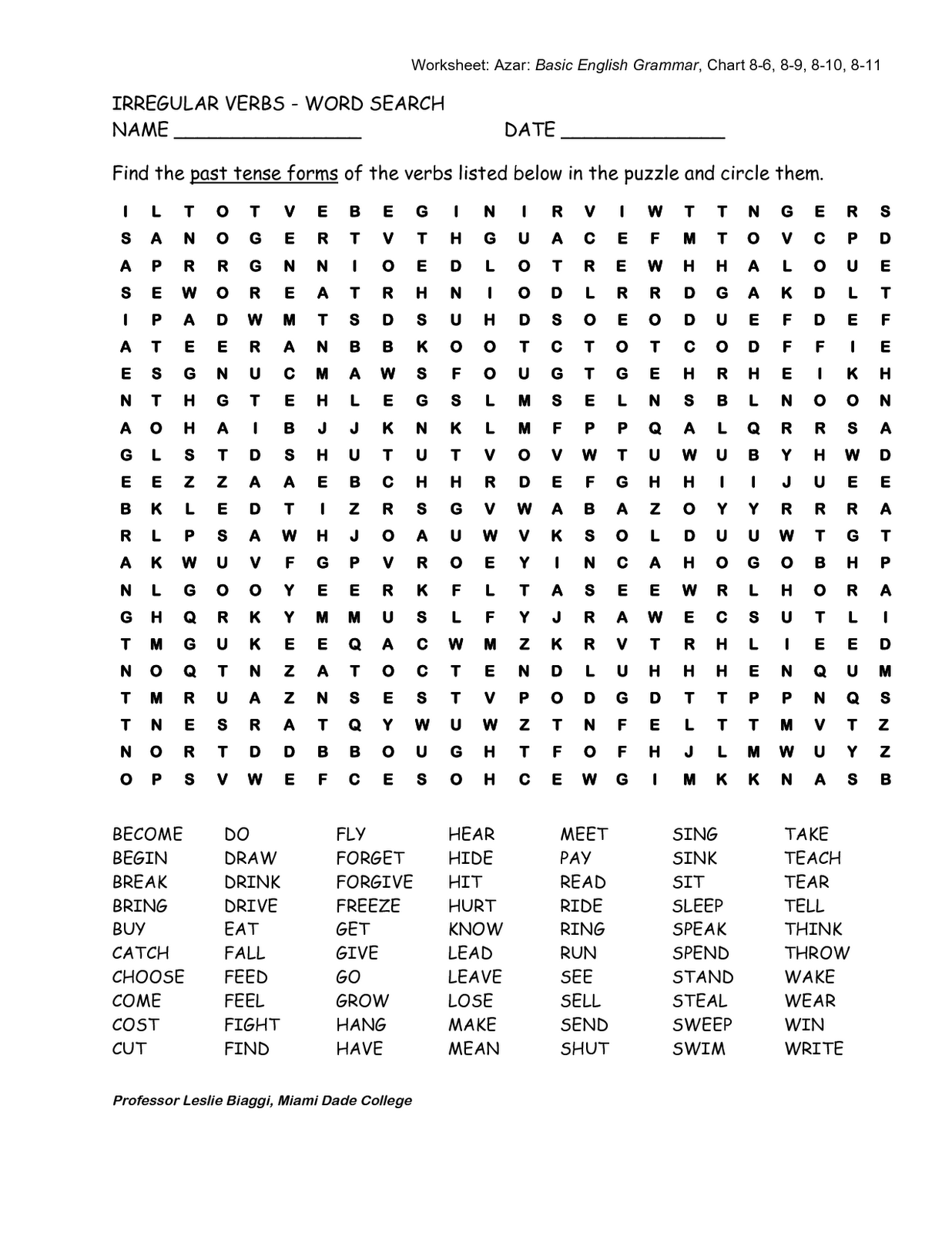 Printable Word Search Puzzles