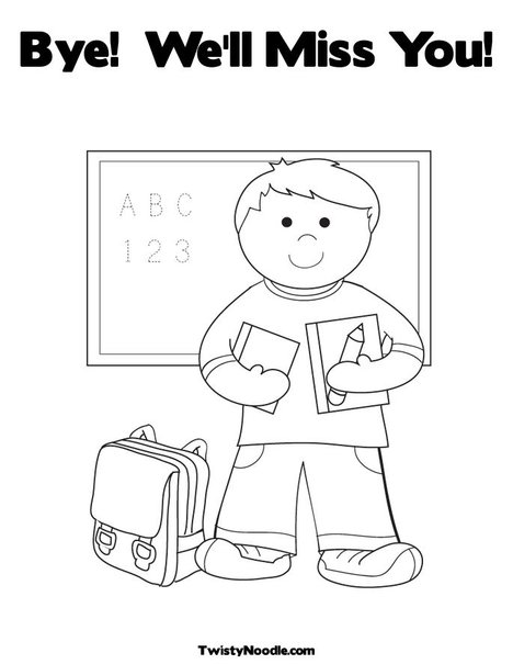 School First Grade Coloring Page